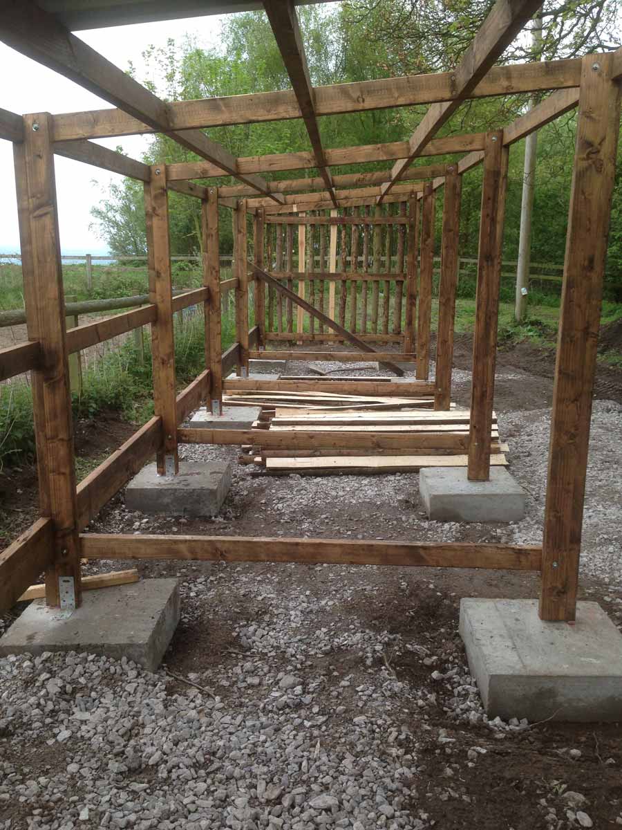Wood Storage Shed Construction