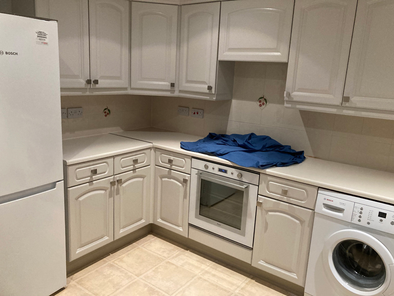 Before new worktops and tiling